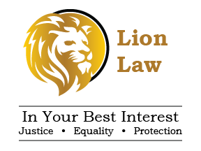 Lion Law Logo Landscape Slogan